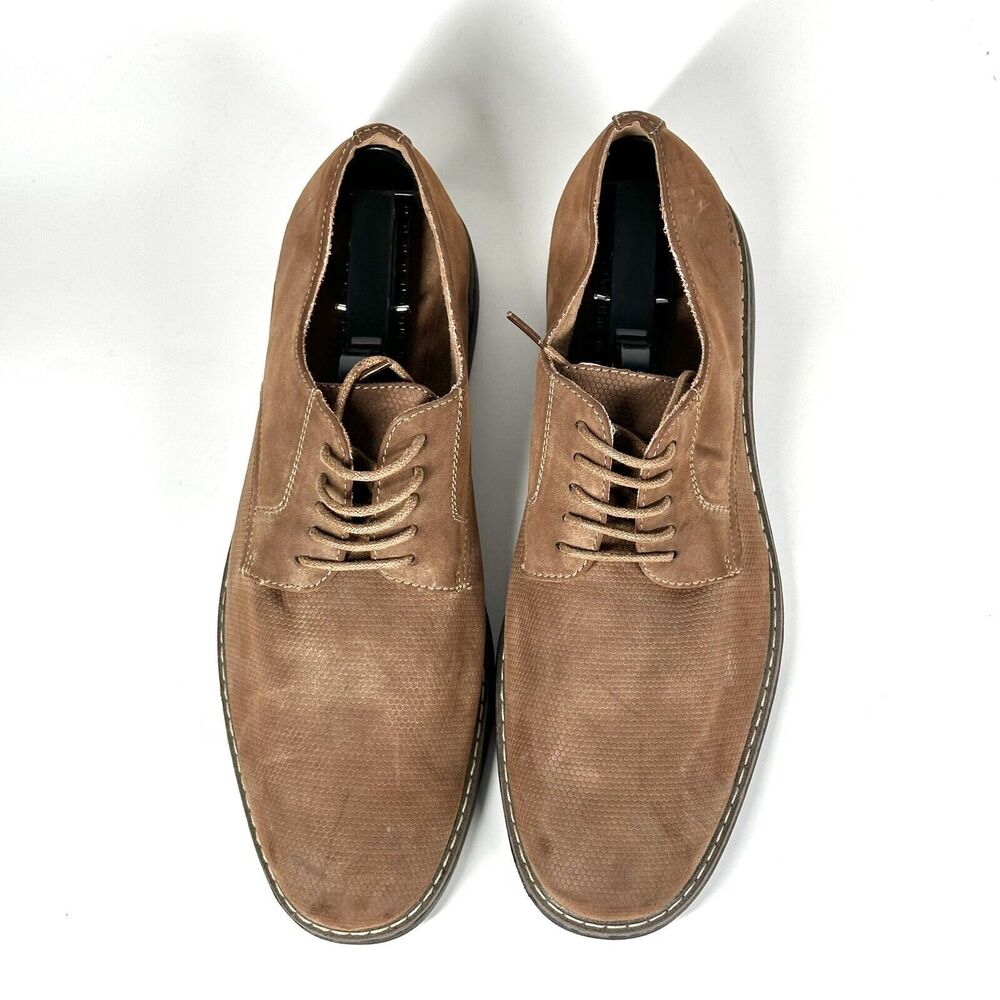 Men's Freeman Dress Shoes Milton Brown Memory Foam Oxford Tie Up Size 9.5M - Picture 4 of 15